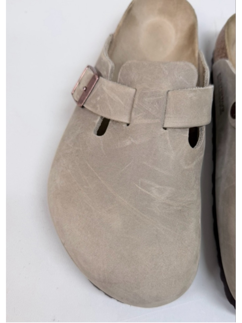 Birkenstock Unisex Boston Soft Footbed Oiled Leather Sz 40 in Tobacco Brown! - Picture 3 of 9